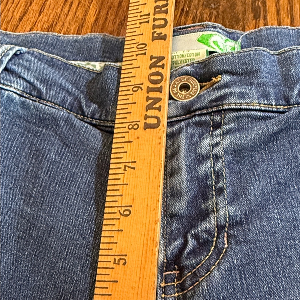 Roxy Flare Jeans Women’s Size 13 Medium Wash Stretch Denim Y2K - Picture 3 of 9